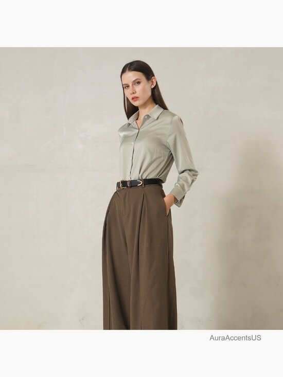 Fashion Leather Waist Belt with Gold Buckle Gift for Women main image 7